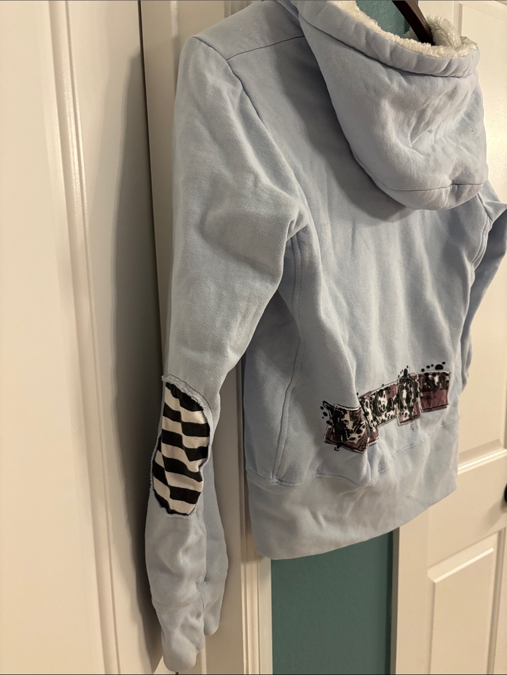 Volcom Light Blue Sherpa-Lined Zip Hoodie - Picture 8 of 10
